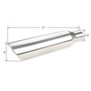 LCGP 2 Pcs 2.5" Inlet Exhaust Tips,2.5" Inlet x 4"