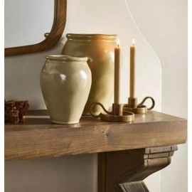 Hearth & Hand with Magnolia NWT-Set of Hearth & Hand with Magnolia 10" and 7.5"Smooth Ceramic Urn Vase Tan