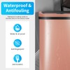 BestOffice Trash Can Broken-Resistant Plastic Touch Free High-Capacity Garbage Can
