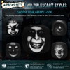 4 PCS Ghost Face Headrest Covers,Scary Headrest Covers for Cars