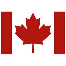 Canada Country Flag Maple Leafs Vinyl Decal Sticker (CA-01) (12 inches x 8 inches)