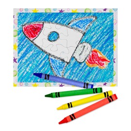 100 Blank Jigsaw Puzzles – 4 x 5.5 Inch, 16 Pieces Each – Hygloss DYI party invites, Perfect for Decorating, Kids' Activities, Arts & Crafts or Party Favors - Puzzle Pieces to Draw On for Crafts