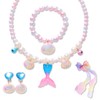 6 Piece Mermaid Jewellery Set for Girls, Mermaid Children's Jewellery