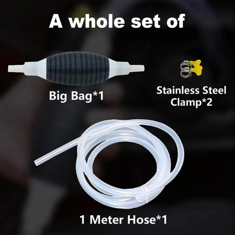 Car Fuel Tank Sucker High Flow Siphon Hand Pump for