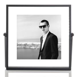 Lawrence FRAMES 4 x 4-inch Metal Picture Frame, Black
