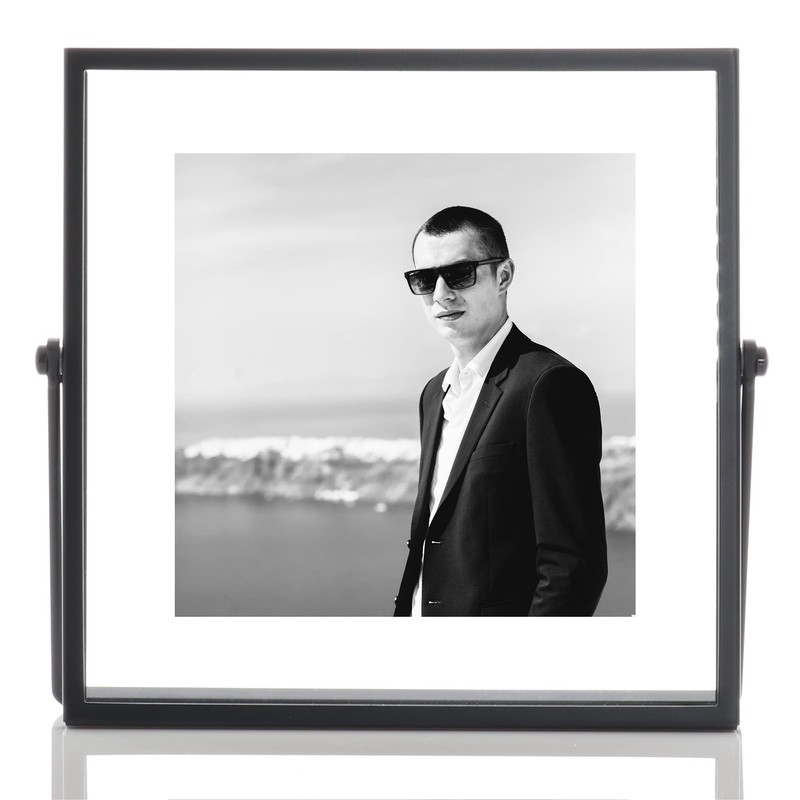 Lawrence FRAMES 4 x 4-inch Metal Picture Frame, Black