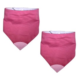 Cheeky Chompers All Needs Bandana Bibs With Oral Sensory Chew | 4+ years | Oral, Motor, Anxiety Needs| Safe & Hygienic | Adult Neckerchew (Large, Pink, 2-Pack)