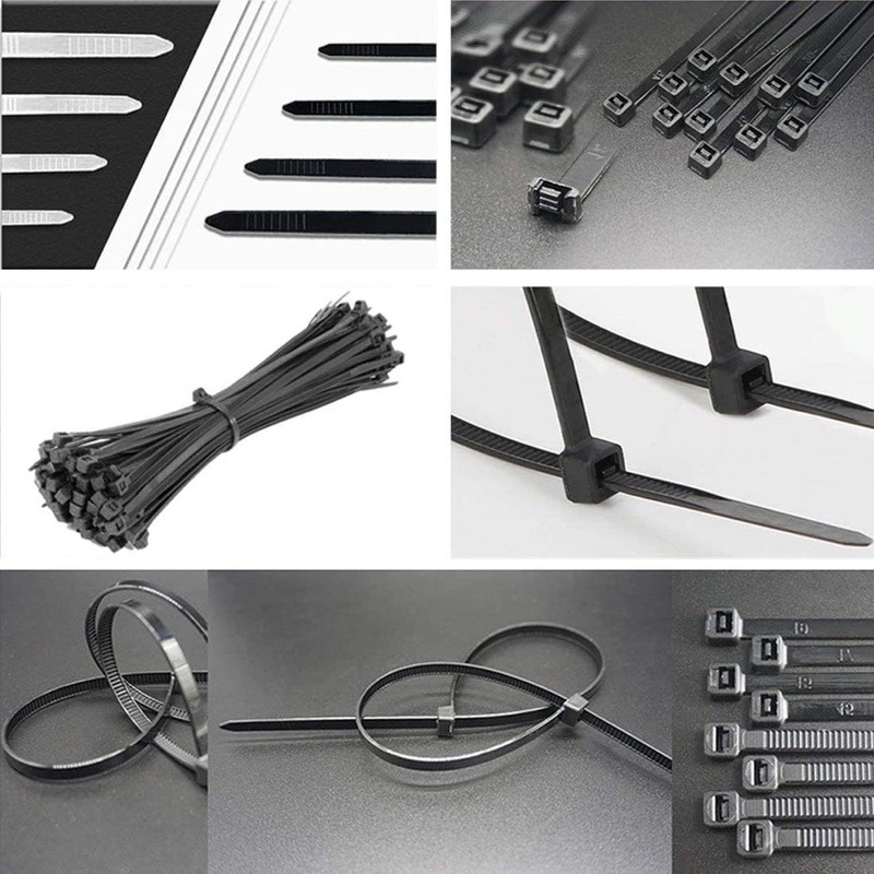 Pack of 500 Cable Ties Cable Zip Ties Nylon Cable