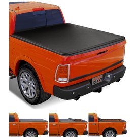 Kikito Vinyl Soft Roll-Up Tonneau Cover Truck Bed for 2009-2025 Ram 1500 5.7ft (67.4in) Bed w/o Rambox