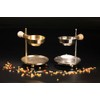 NKlaus 15866 Tea Light Incense Burner Gold Flower of Life