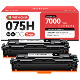 075H 075 Toner Cartridge Black 2-Pack Set High Yield with Chip Replacement for Canon 075H Toner Compatible with Color imageCLASS LBP640 MF660 MF665Cdw MF663Cdw MF662Cdw LPB647Cdw LBP646Cdw Printer Ink