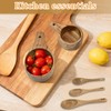 Wooden Measuring Cups and Spoons Set - Eco-Friendly Solid Acacia