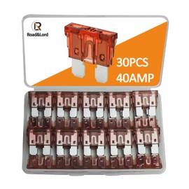 30Pcs 40A Standard Blade Fuses Kit - Automotive Car Fuse Assortment for Auto Truck ATC/ATO/APR/ATS, Boat Fuse Kit for Car/RV/Truck/Motor