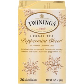 Twinings 2 Pack - Twinings Peppermint Cheer Herbal tea - 20 Count