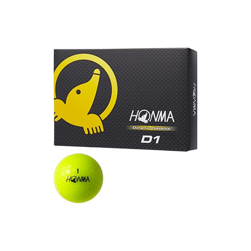 Honma Golf Golfballs D1 Ball 1 Dozen (12 Balls) Mens
