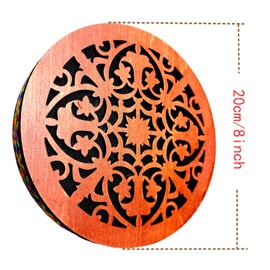 8'' Water Stream Drum | Rain Disk "Water-Fall" | Instrument for Sound Therapy | Ocean Drum | Sonic Energy Wave Drum | Yoga Meditation | Release Pressure | Music Healing Instrument (With Display Stand)