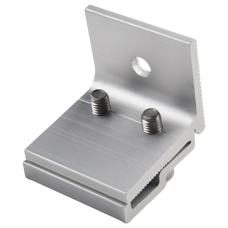 1/4 Pieces Solar Panel Clamps Aluminum Solar Panel Mounting Brackets