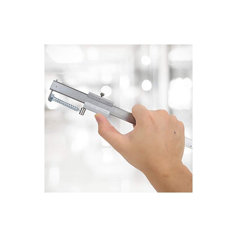 LiebeWH Stainless Steel Vernier Caliper, 0-200mm, ±0.05mm, 2 Units, Carbide