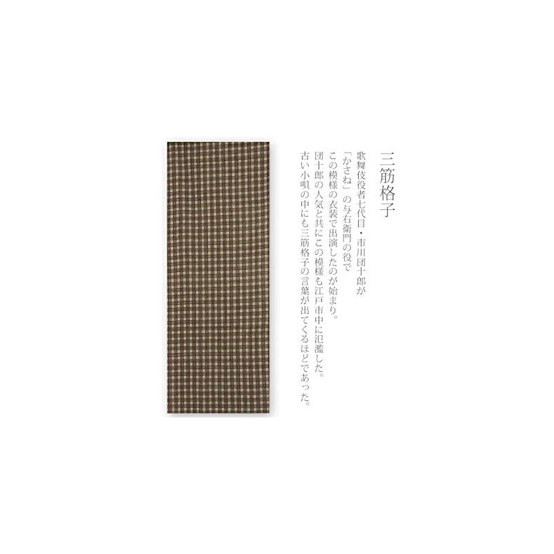 Edo-Ten 931 Todaya Shouten Rionzome Tenugui 3 Muscle Lattice