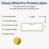 Avery Printable Rectangle Labels, Sure Feed Technology, Gold & Navy