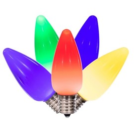 Vickerman C9 Ceramic LED Multicolored Bulb, Package of 25