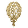 Kunze Anniversary Number 80 8 x 12 cm Wire Pack