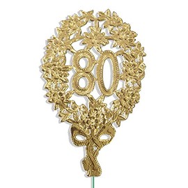 Kunze Anniversary Number 80 8 x 12 cm Wire Pack of 10