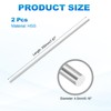 MECCANIXITY 2 Pcs Round Steel Rod 4.5mm Diameter HSS Lathe