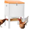 Toriexon Chicken Feeder, 85LBS Capacity Metal Poultry Feeder (18” x
