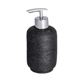 Wenko Soap Dispenser Goa neo in Anthracite, Polyresin 7.5 x 7.5 x 16 cm