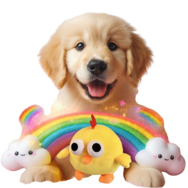 Interactive Dog Toys, Squeaky Dog Toys with Interactive Dog Ball,