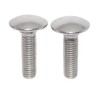 Carriage Bolts M6 x 12 Pack of 4 Round-Head Screws