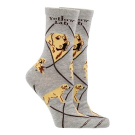 WHD Yellow Lab Socks (Gray, Large)