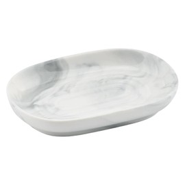 Ceramic Soap Dish Grey Bathroom Accessories, Anti-Slip Soap Holder, Grey Soap Dishes for Bathroom, Easy to Clean, Durable and Stylish Soap Box for Shower, Kitchen, and Bathroom