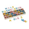 Relaxdays Wooden Letters Set, 324 Pieces, Capital Letters A-Z, and