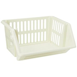 Whitefurze Vegetable Rack, Cream 35 cm