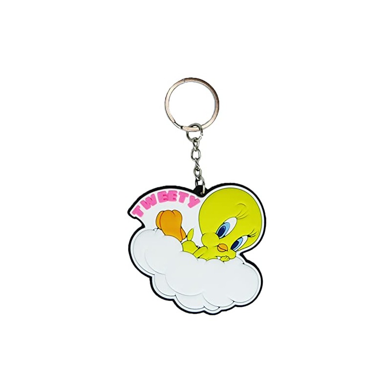 Beatles Looney Tunes Rubber Keychain B