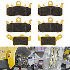 Sunluway Front and Rear Brake Pads for Can Am Spyder RS/RS-S / Spyder F3/F3-S / F3 LTD/F3-T /ST/ST-S/ST LTD / RT/RT-S/RT LTD SE5 SM5 SM6 SE6 Replacement Ceramic Disc Brake Pads (3 Sets)