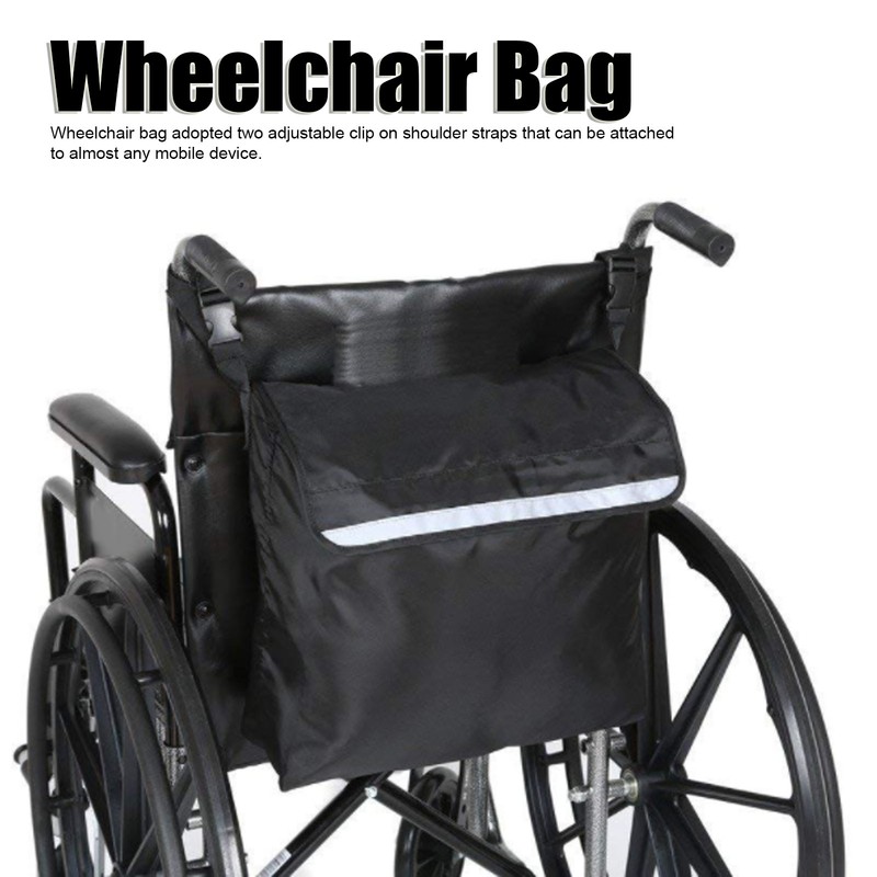 Wheelchair Backpack Bag Large Capacity Hanging On Wheelchair Mobility Scooter