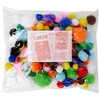 Creation Station Pom Poms Assorted Colours & Sizes (100)