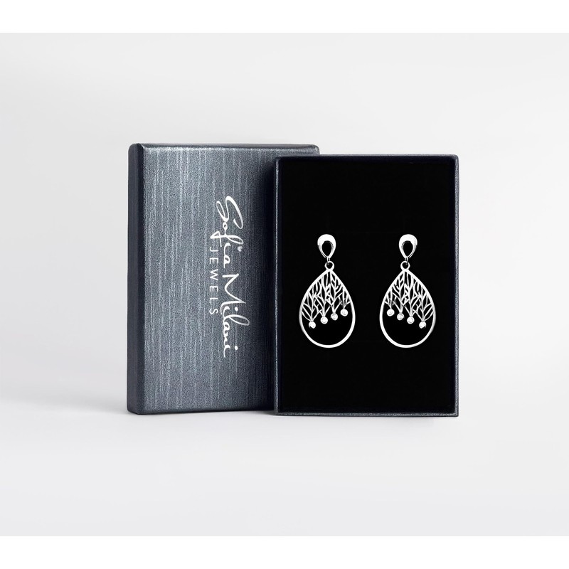 SOFIA MILANI - Women's Earrings 925 Silver with Zirconia Stones