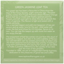Taylors of Harrogate Green Tea with Jasmine Loose Leaf, 4.41 ounce Carton
