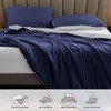 HOMFINE Cooling Comforter King Size, Dark Blue Summer Cooling Blanket