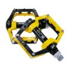 FrontStep Two Colour Magnesium Aluminium Non-Slip Pedals Lightweight Bicycle Pedals for BMX/MTB/Mountain Bike Pedals with High-Quality Cr-Mo Steel Axles (Yellow)