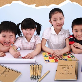 Yeaqee 152 Pcs Teacher Appreciation Gifts for Women Men Thank You Teacher Gifts Small Notepads Bulk Thank You Mini Notebooks with Bamboo Pen Appreciation Gifts for Christmas School Office