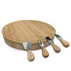 Eternal Living 10” Round Cheese Bamboo Board Set with Cheese