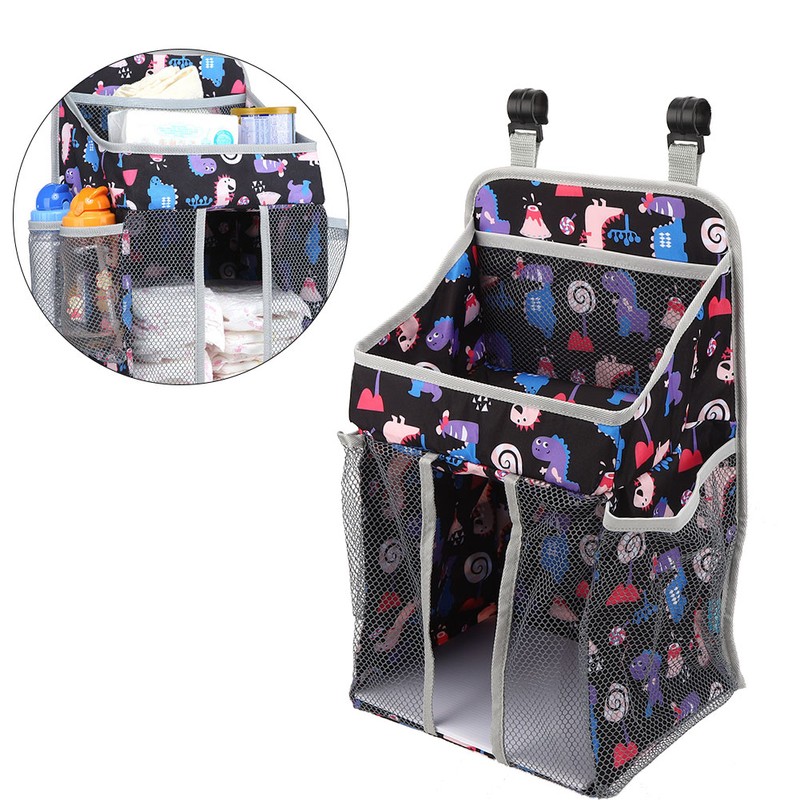 Crib Baby Bed Hanging Bag Infant Diaper Storage Hanging Bag