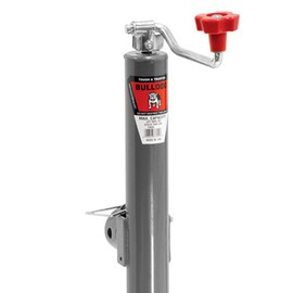 Bulldog Cases Bulldog Swivel Jack (Topwind, 15-Inch Travel, Weld-On Tubular Mount, 5000-Pound Lift Capacity, Includes Foot Plate)