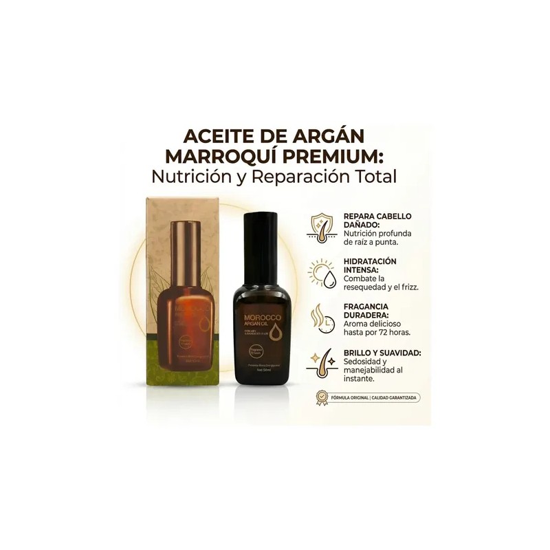 Morocco Nut Oil Aceite De Argán Para Cabello Seco O