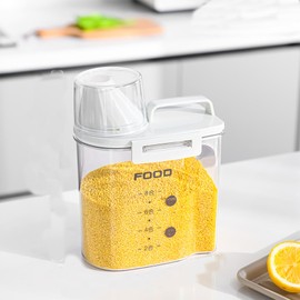 Waschmittelspender für Waschküche, Weichspülerspender 1800 ml Luftdichter Waschmittelspender mit Messbecher Waschmittel Aufbewahrung Spender Waschpulver Aufbewahrungsbox Vorratsbehälter Aufbewahrung